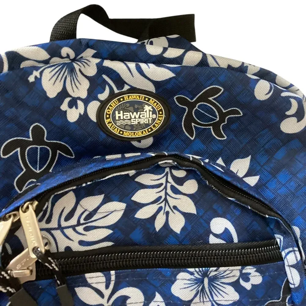 Hawaii Spirit Large Backpack Wide Outside Pockets 6-8" Side Width - Picture 5 of 8